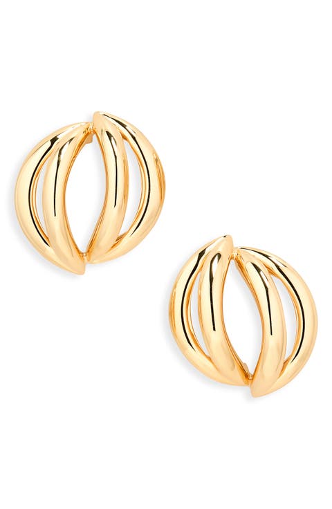 Interocking Small Drop Earrings