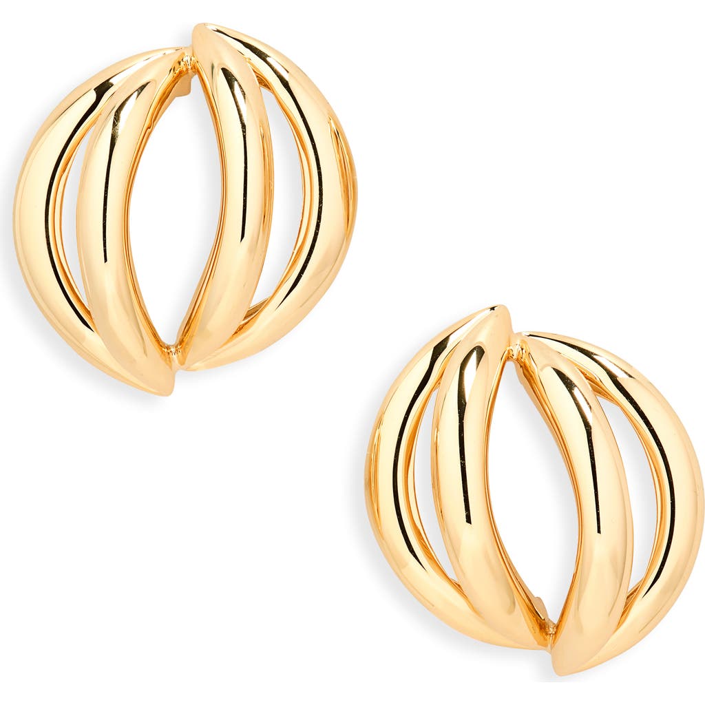 Jennifer Fisher Interocking Small Drop Earrings In Gold