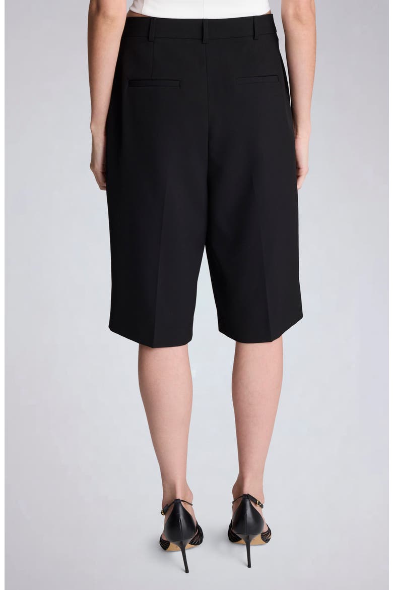High Waist Bermuda Shorts, Alternate, color, BLACK