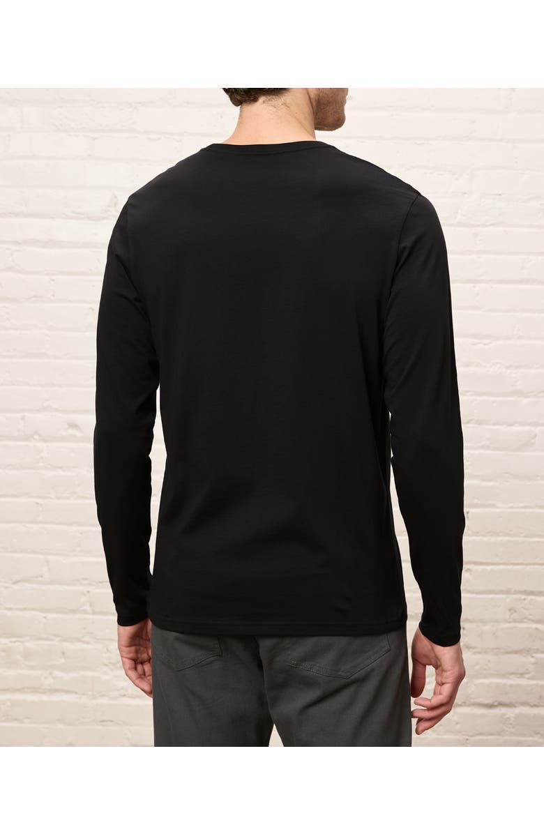 Pact Organic Cotton Men's Softspun Essential Crewneck Long Sleeve Tee, Alternate, color, Black