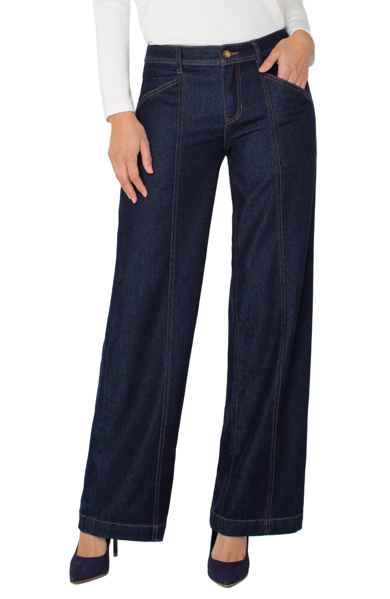 Liverpool Los Angeles High Waist Wide Leg Jeans, Main, color, 