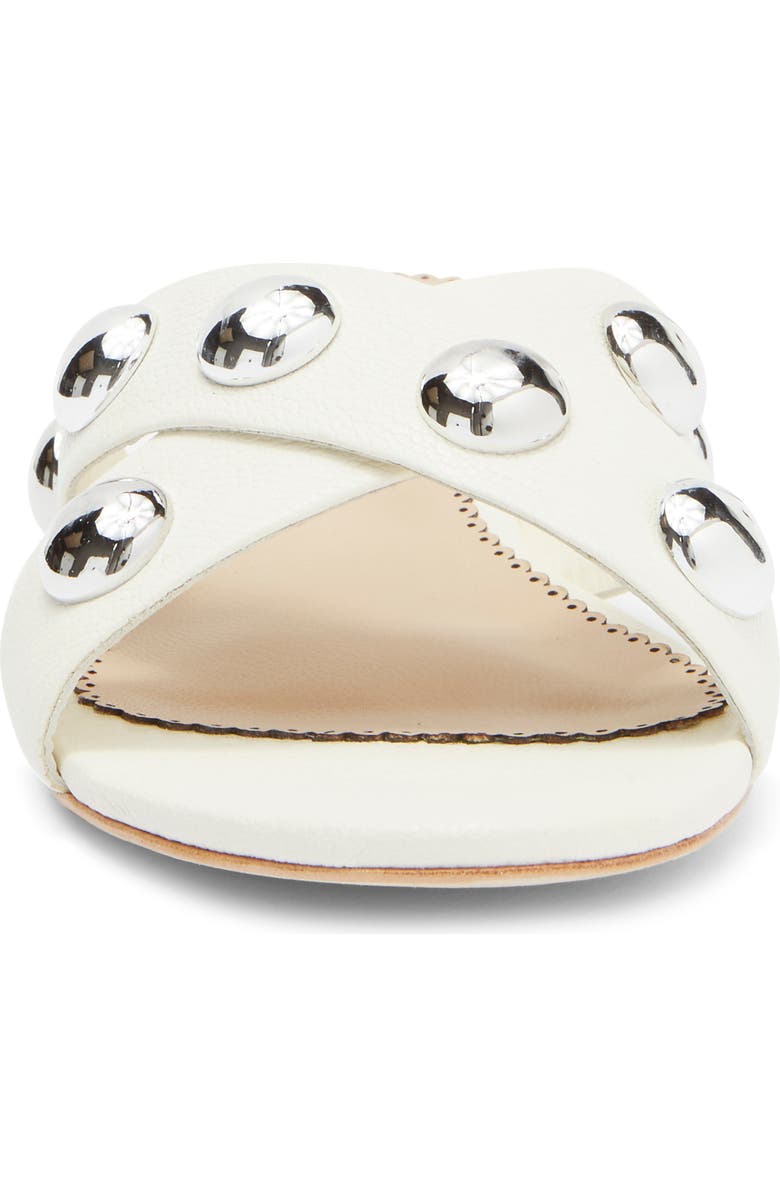 Cinq à Sept Grace Studded Slide Sandal, Alternate, color, Ivory