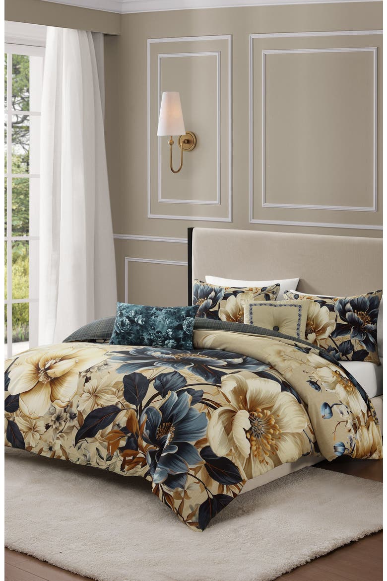 English Manor Reversible Comforter Set, Alternate, color, BLUE