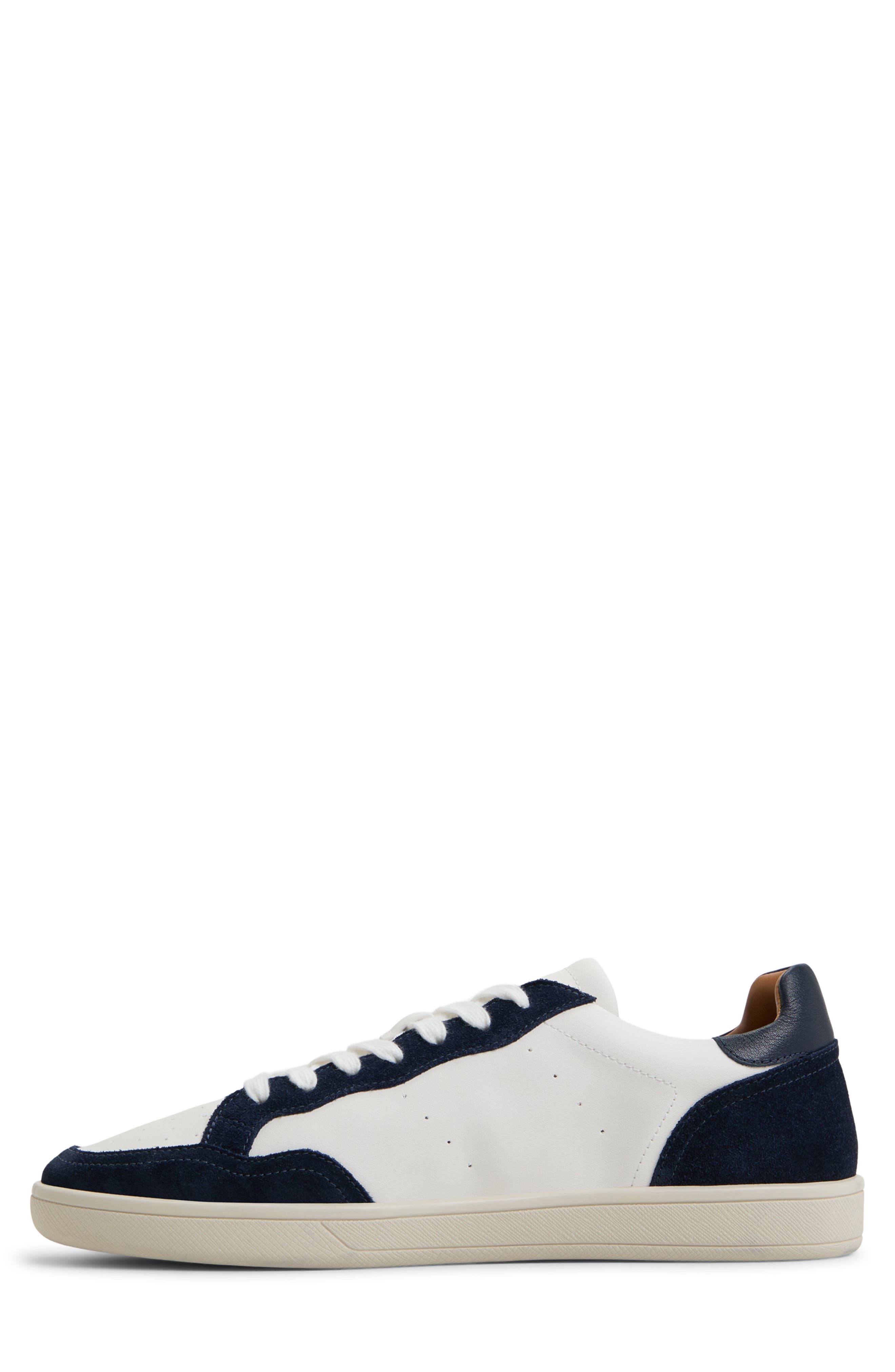 ALDO Wildbrook Sneaker, Alternate, color, Tofu/ Navy 2 Synthetic Mix Mat