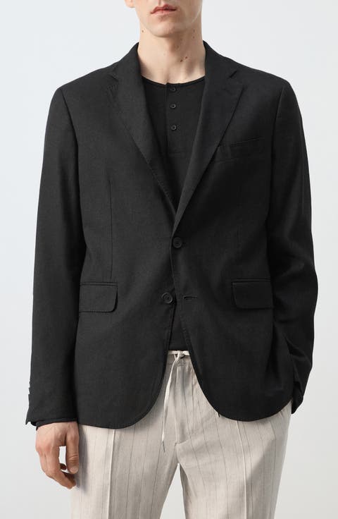 Slim Fit Linen Blend Sport Coat