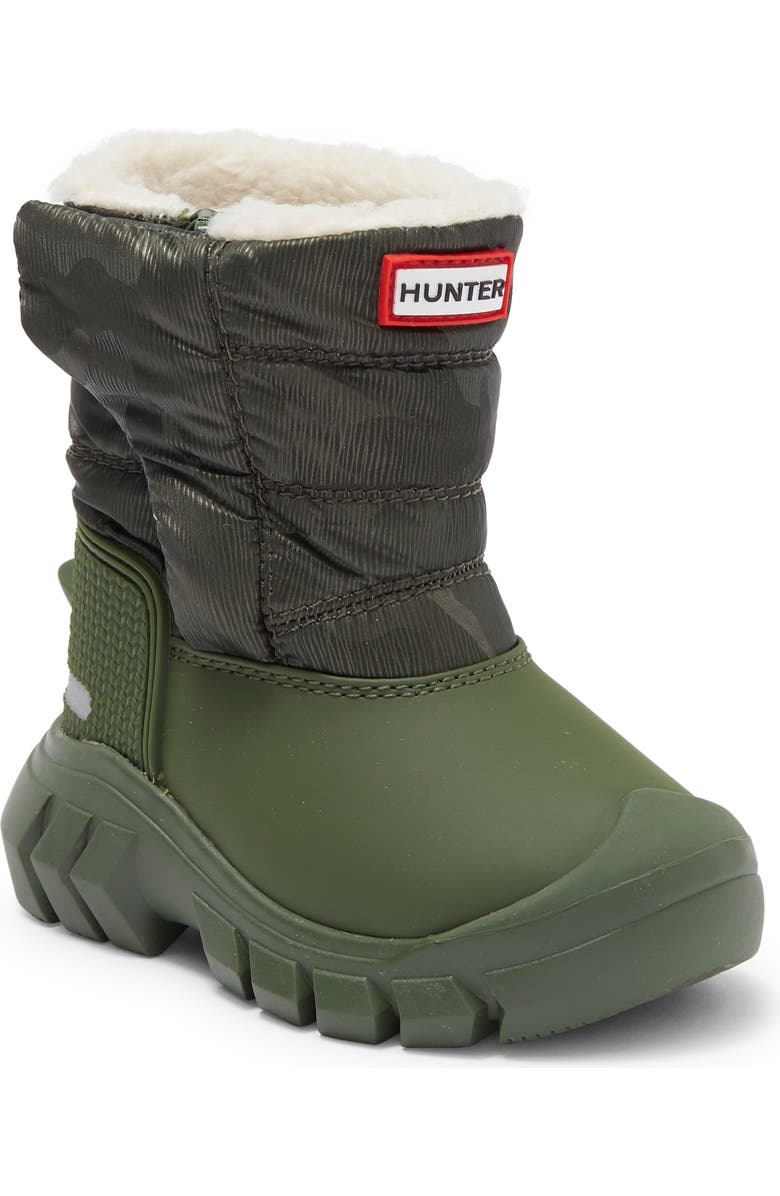 Hunter Kids' Intrepid Waterproof Snow Boot, Main, color, Flexing Green