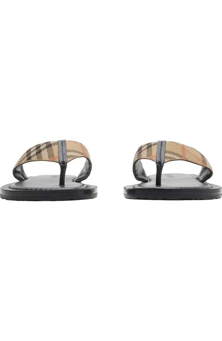 Burberry Check Pavilion Sandals, Alternate, color, Sand Beige
