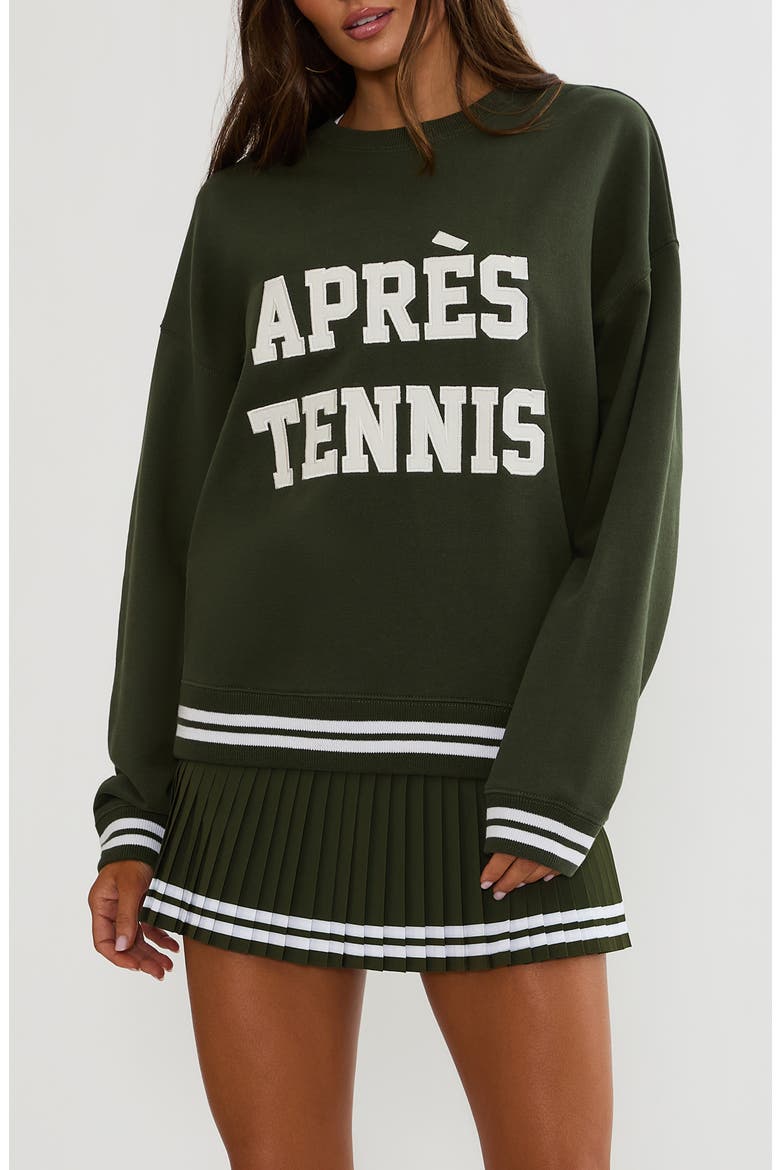 Devyn Oversized Graphic Sweatshirt, Main, color, SHADED SPRUCE