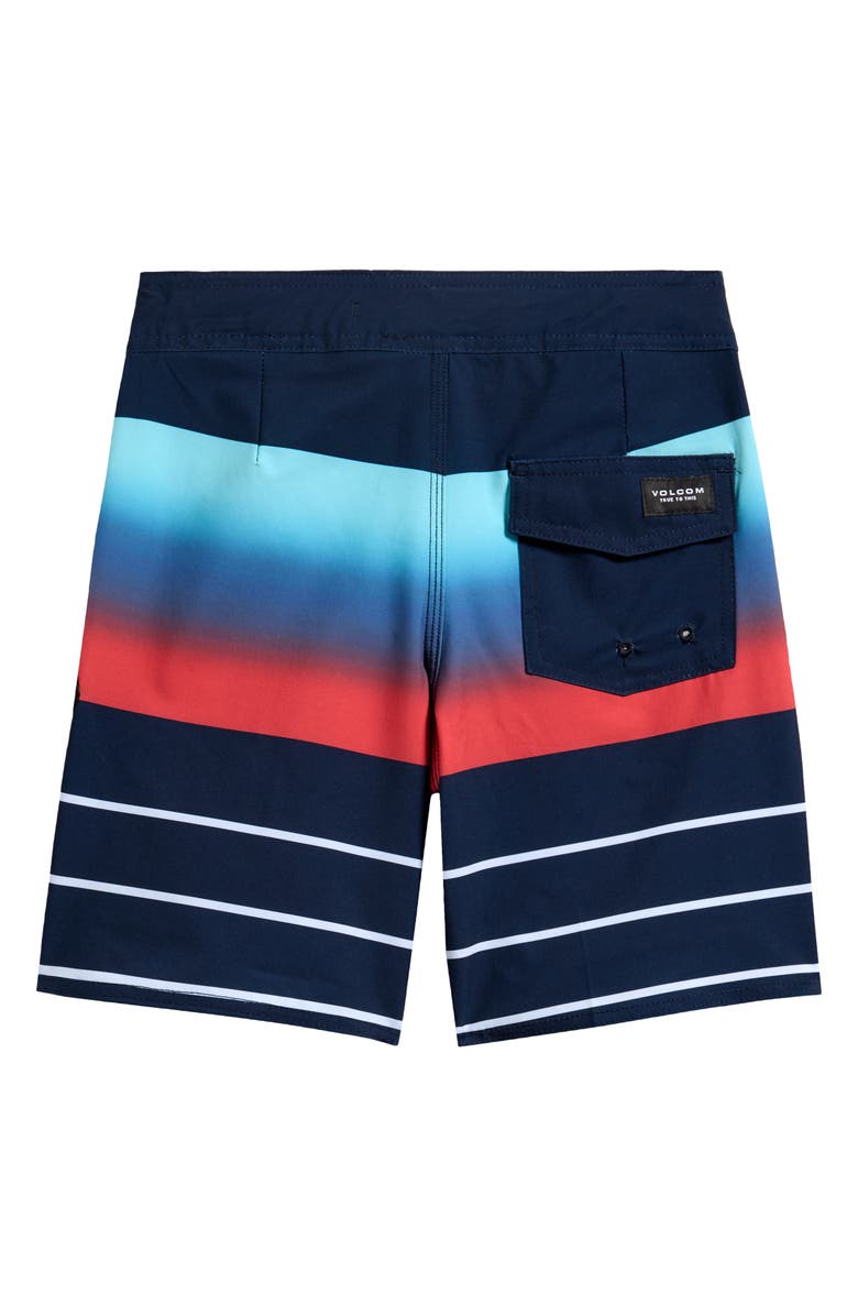 Volcom Kids' Ombré Mod Quarta Swim Trunks, Alternate, color, 