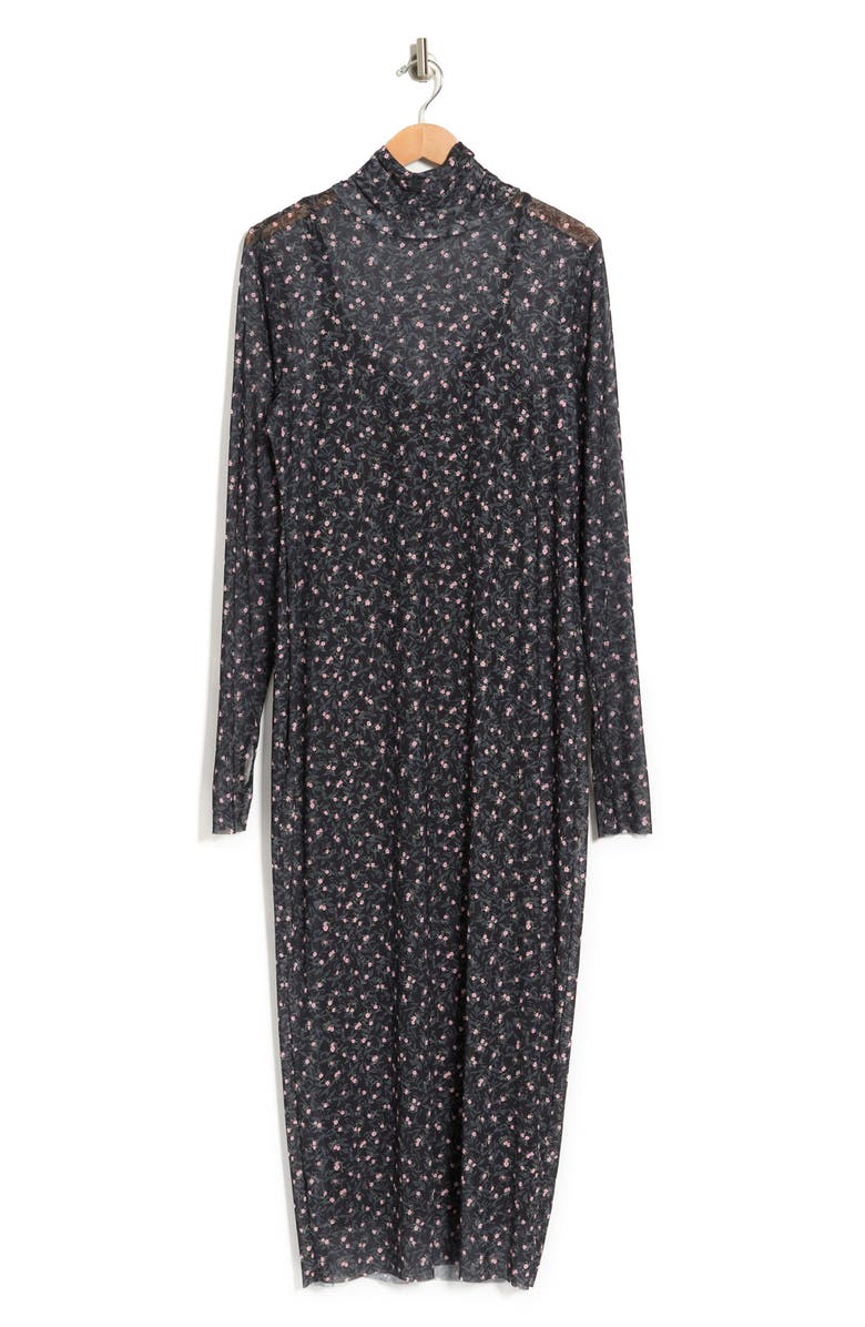 AFRM Shailene Long Sleeve Mesh Dress, Alternate, color,