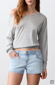 MANGO TEEN Low Rise Denim Shorts