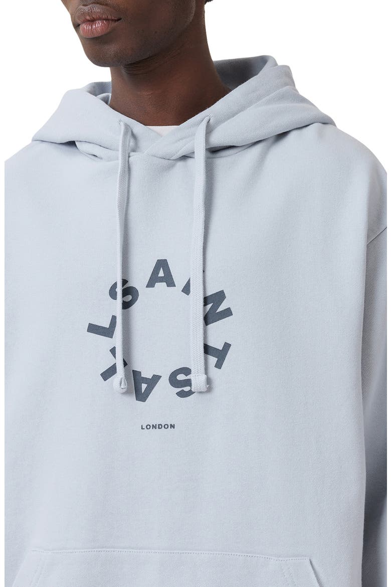 Tierra Logo Graphic Hoodie, Alternate, color, ASHEN BLUE