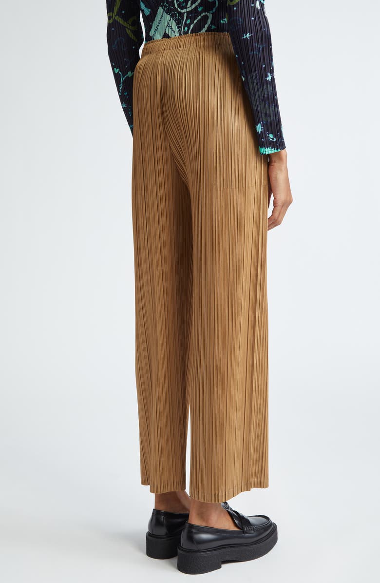 Pleats Please Issey Miyake Monthly Colors December Pleated Crop Wide Leg Pants, Alternate, color,