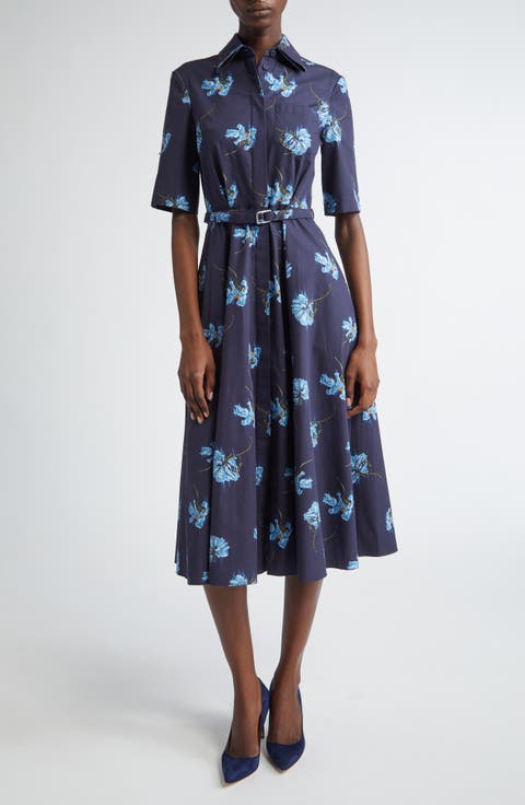 Rubie Belted Cotton Poplin Midi Shirtdress