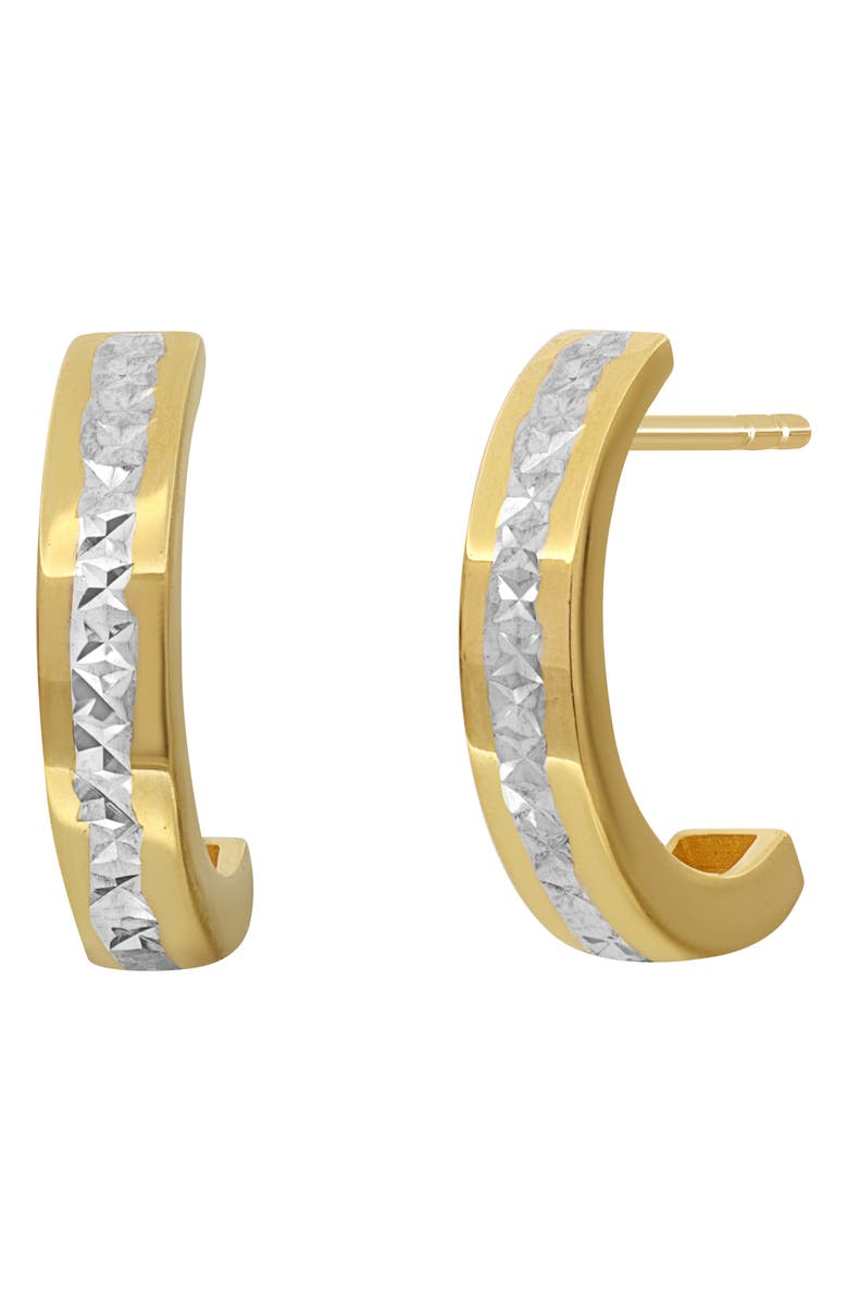 Bony Levy 14K Gold Diamond-Cut Hoop Earrings -, Main, color,