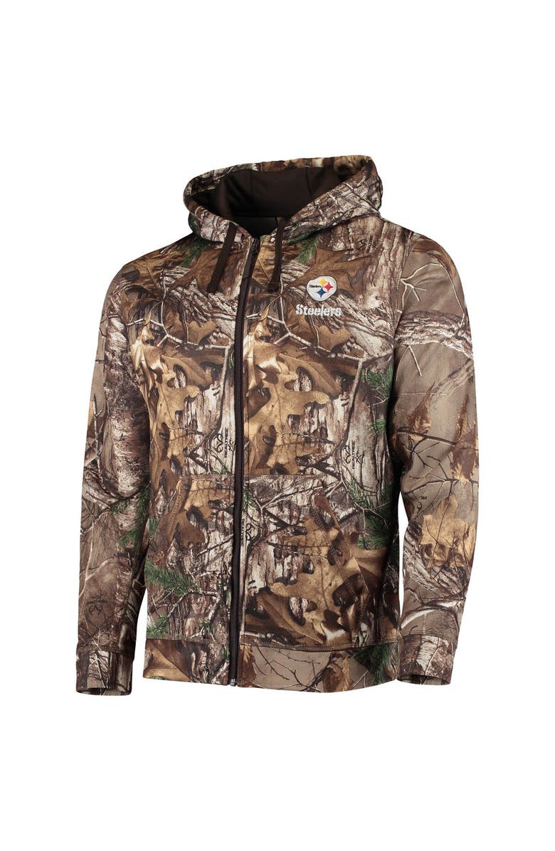 DUNBROOKE Men's Dunbrooke Realtree Camo Pittsburgh Steelers Trophy Tech Fleece Full-Zip Hoodie, Alternate, color, Realtree Camo