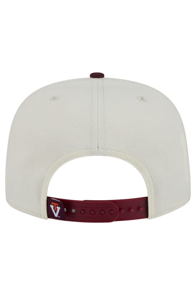 Men's New Era White Virginia Tech Hokies Collegiate 9FIFTY A-Frame Snapback Hat, Alternate, color, White