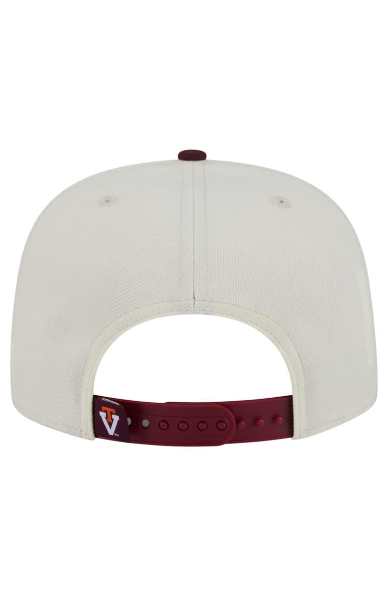 New Era Men
s New Era White Virginia Tech Hokies Collegiate 9FIFTY A-Frame Snapback Hat, Alternate, color, White