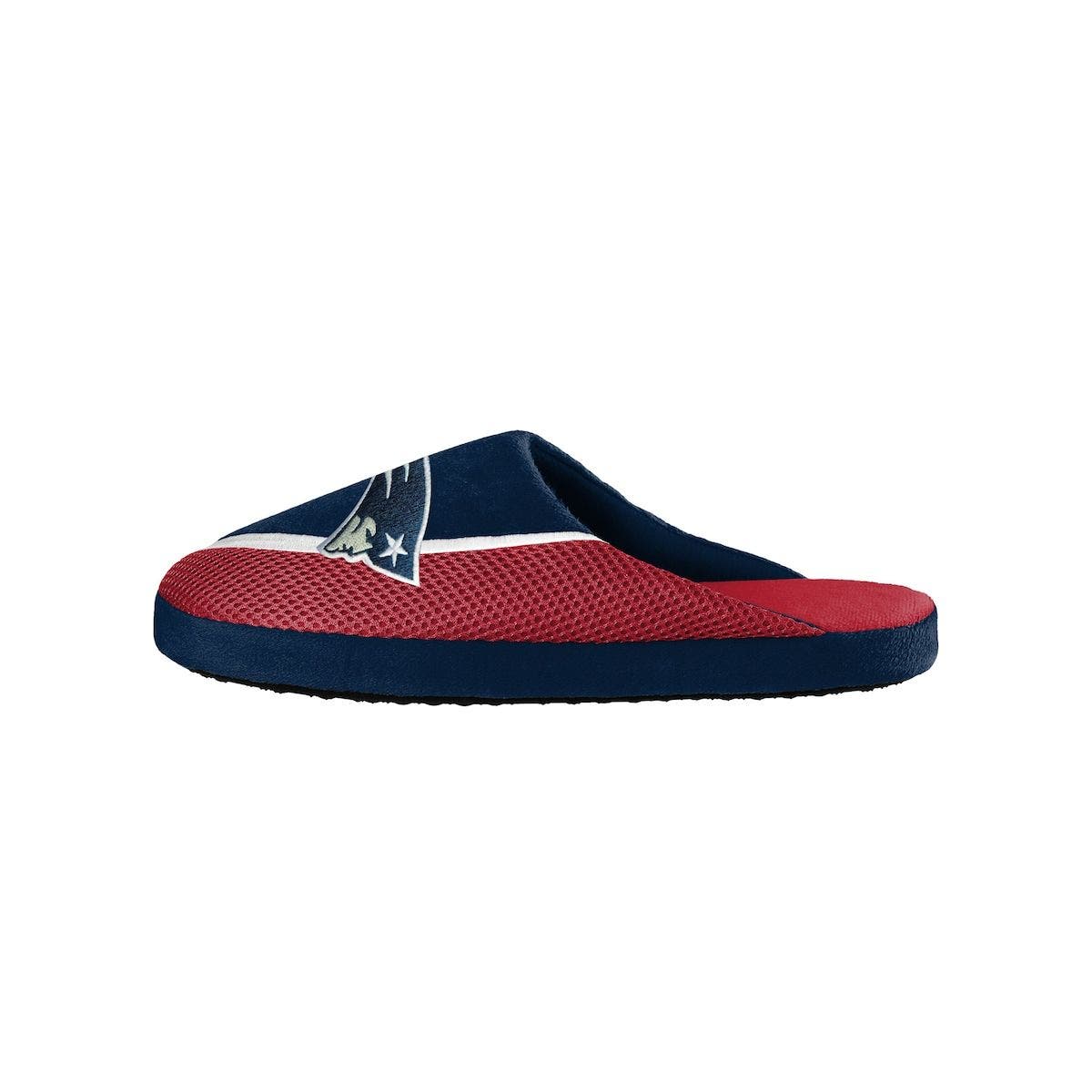 FOCO Men's FOCO New England Patriots Big Logo Color Edge Slippers, Alternate, color, 