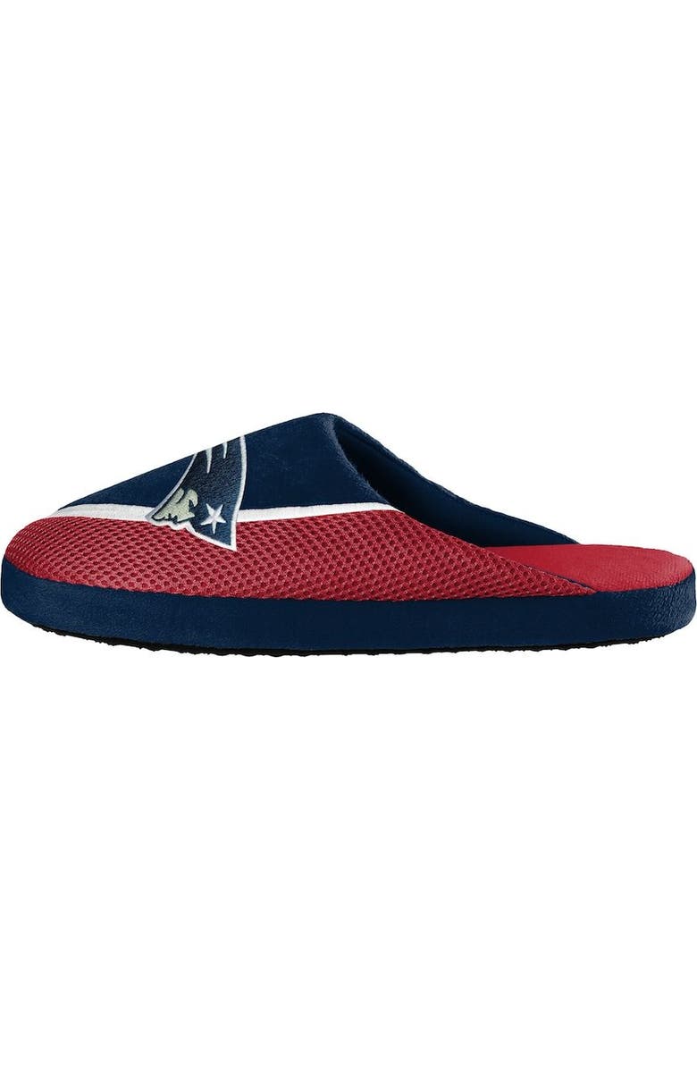 FOCO Men's FOCO New England Patriots Big Logo Color Edge Slippers, Alternate, color,
