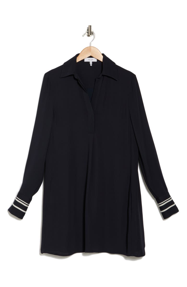 Reiss Feya Long Sleeve Polo Dress, Alternate, color, 