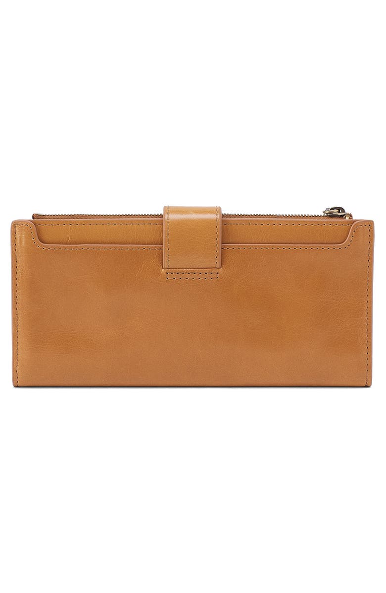 HOBO Dunn Leather Continental Wallet, Alternate, color, Natural