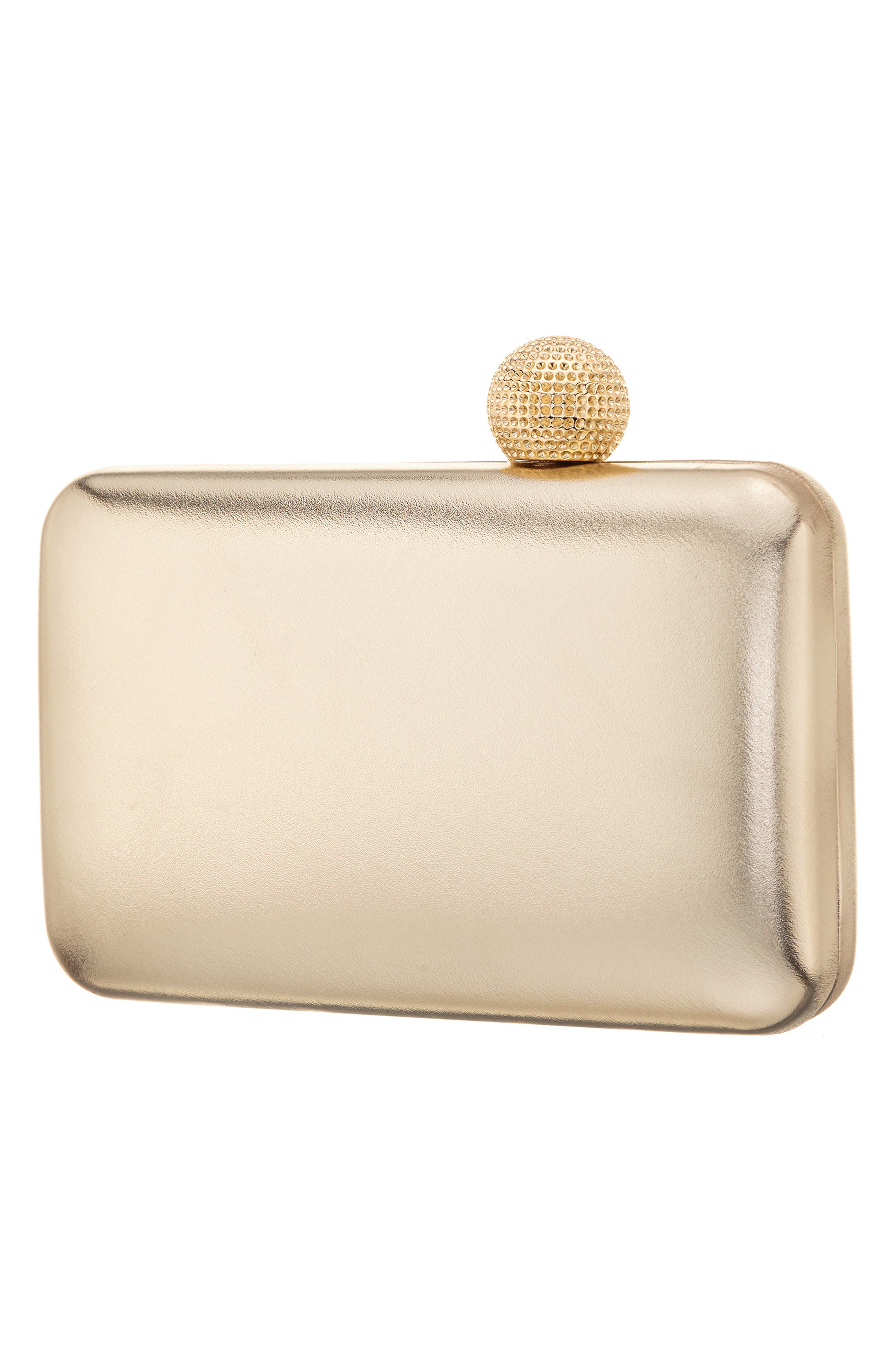 Nina Kimberly Frame Clutch, Alternate, color, Platino