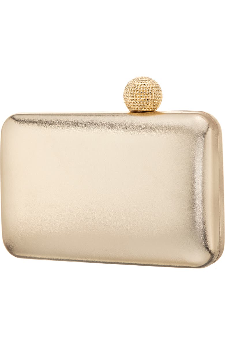 Nina Kimberly Frame Clutch, Alternate, color, Platino