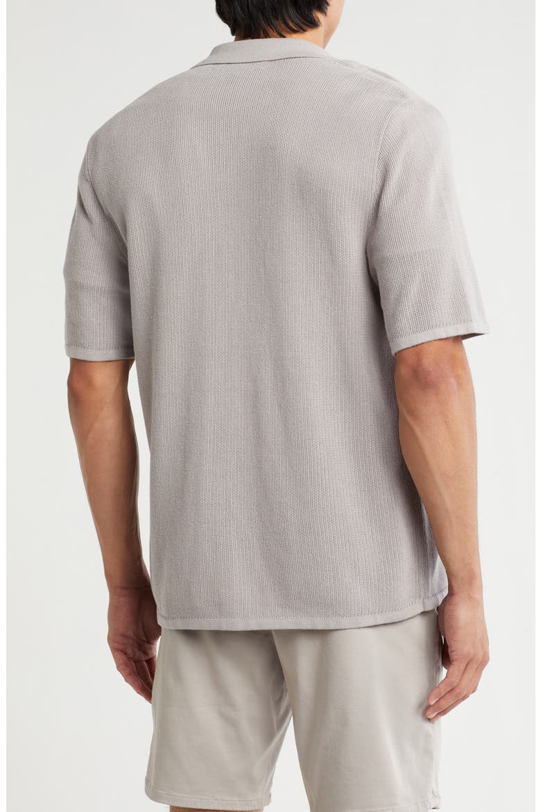Lewis Cotton Knit Camp Shirt, Alternate, color, MOON ROCK
