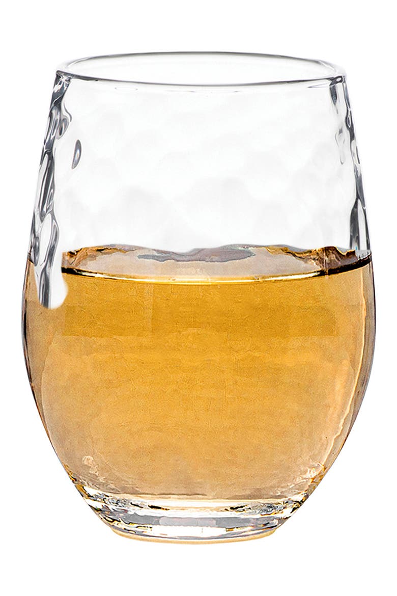 Puro Stemless White Wine Glass, Alternate, color, CLEAR