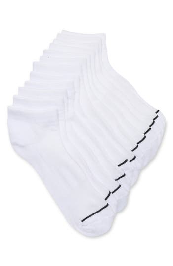 Honeydew 6-pack Butter Sole Quarter Socks In White