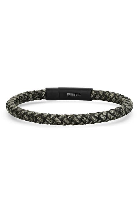 Men's Braided Leather Bracelet