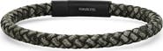 STEELTIME Men's Braided Leather Bracelet