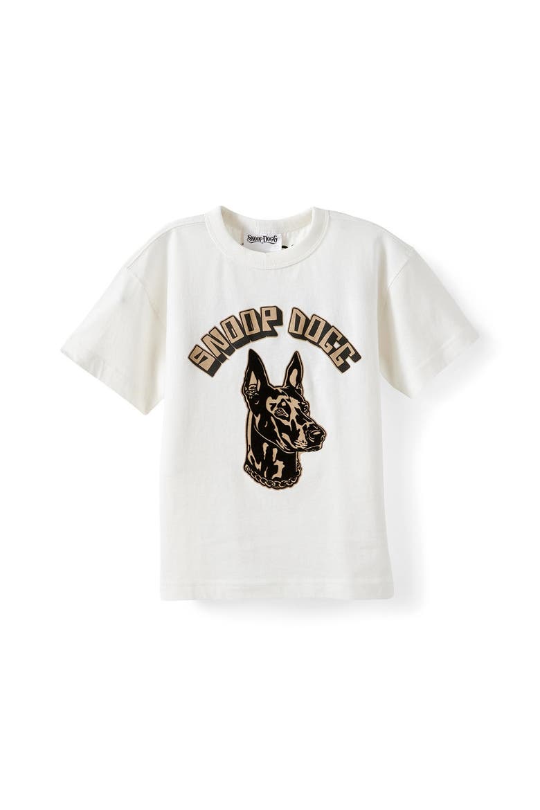Kid's Licensed Drop Shoulder Short Sleeve Tee, Main, color, Vanilla Snoop Dog