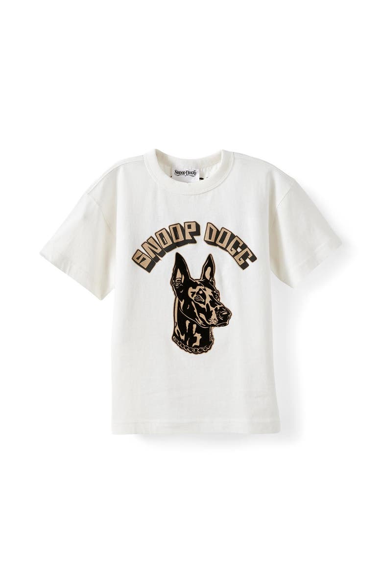 Cotton On Kids Kid's Licensed Drop Shoulder Short Sleeve Tee, Main, color, Vanilla Snoop Dog