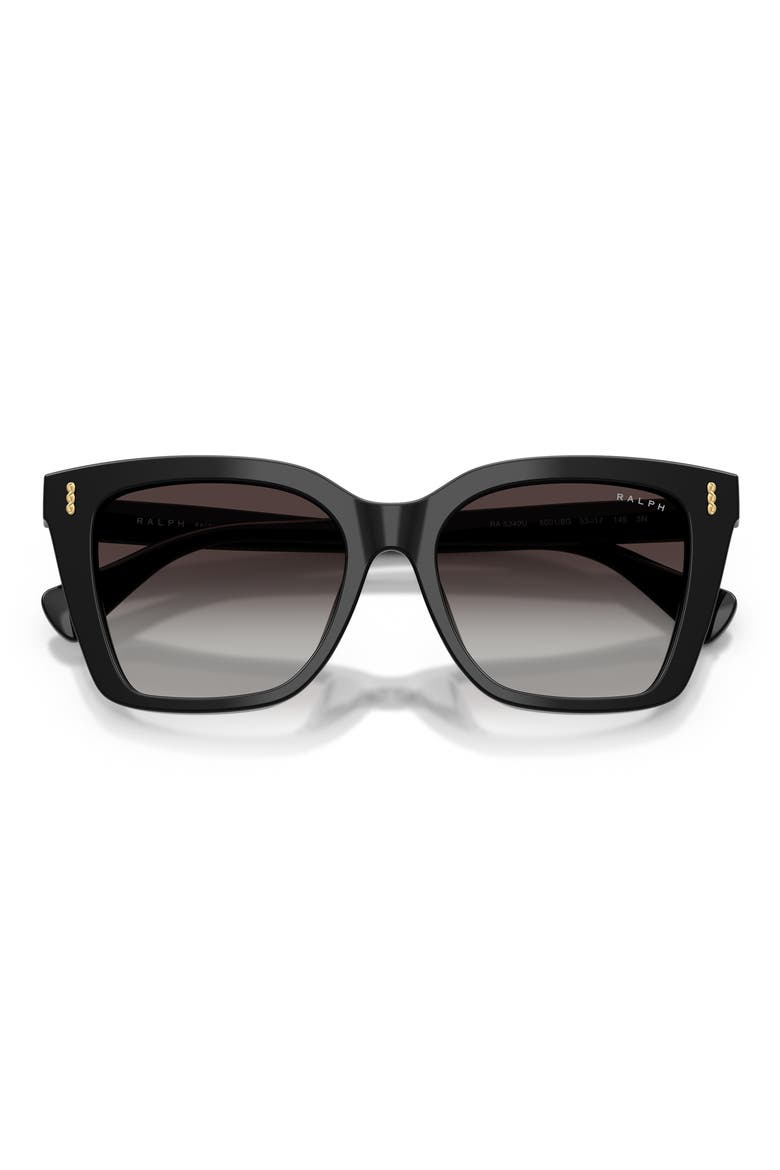 53mm Square Sunglasses, Alternate, color, BLACK / GREY GRADIENT