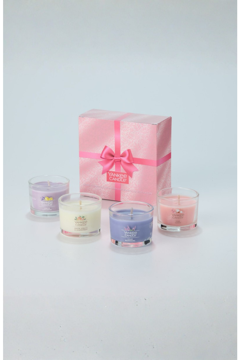 EveryDay Scented Votive Candle Gift Set - Lemon Lavender, White Spruce & Grapefruit, Lilac Blossoms, Pink Sands, 1.3 oz, Main, color, Multicolored