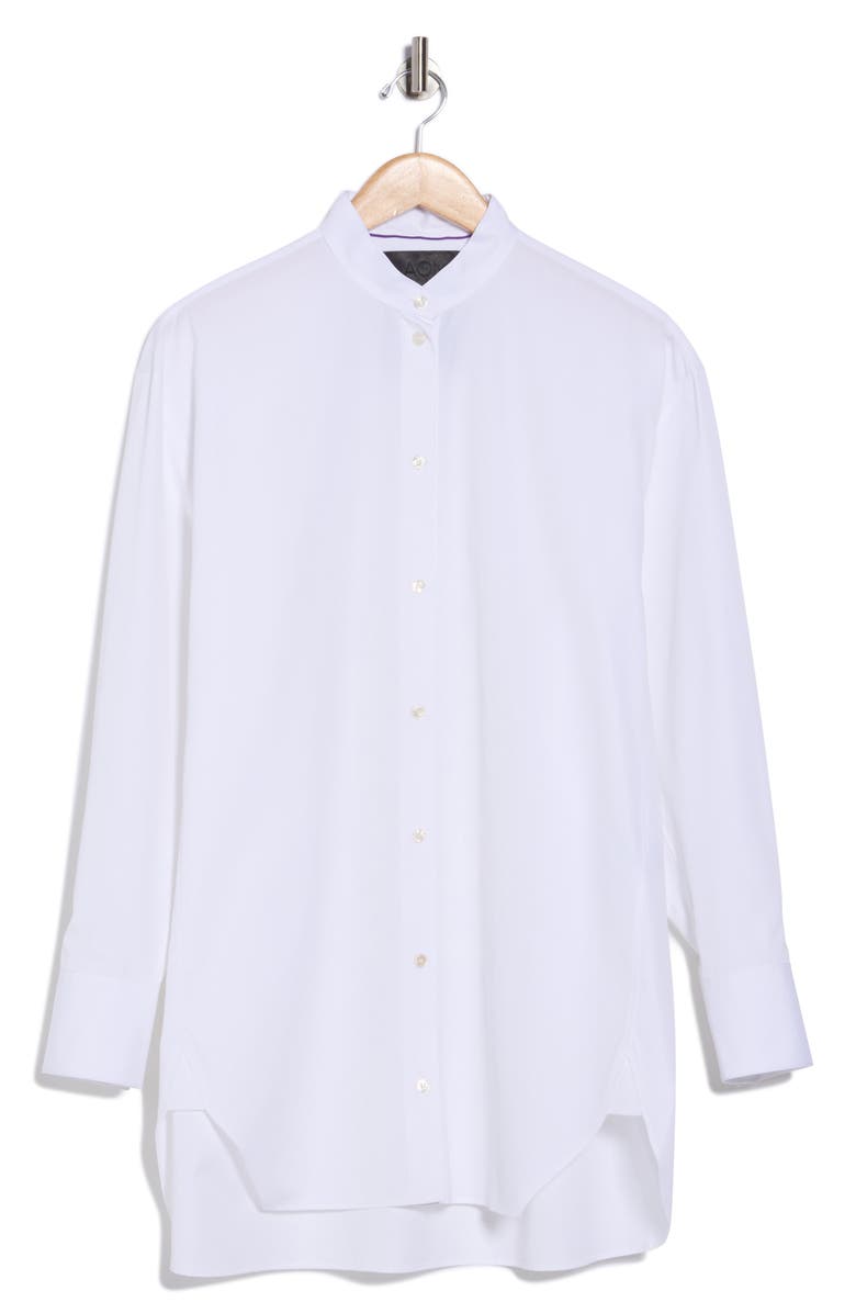 BOSS Boltera Cotton Button-Up Shirt, Alternate, color, Wht