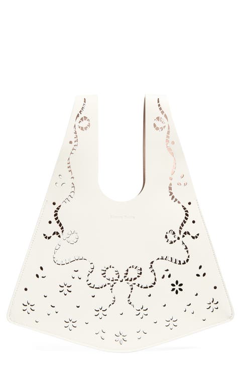 Mini Lasercut Leather Shopper