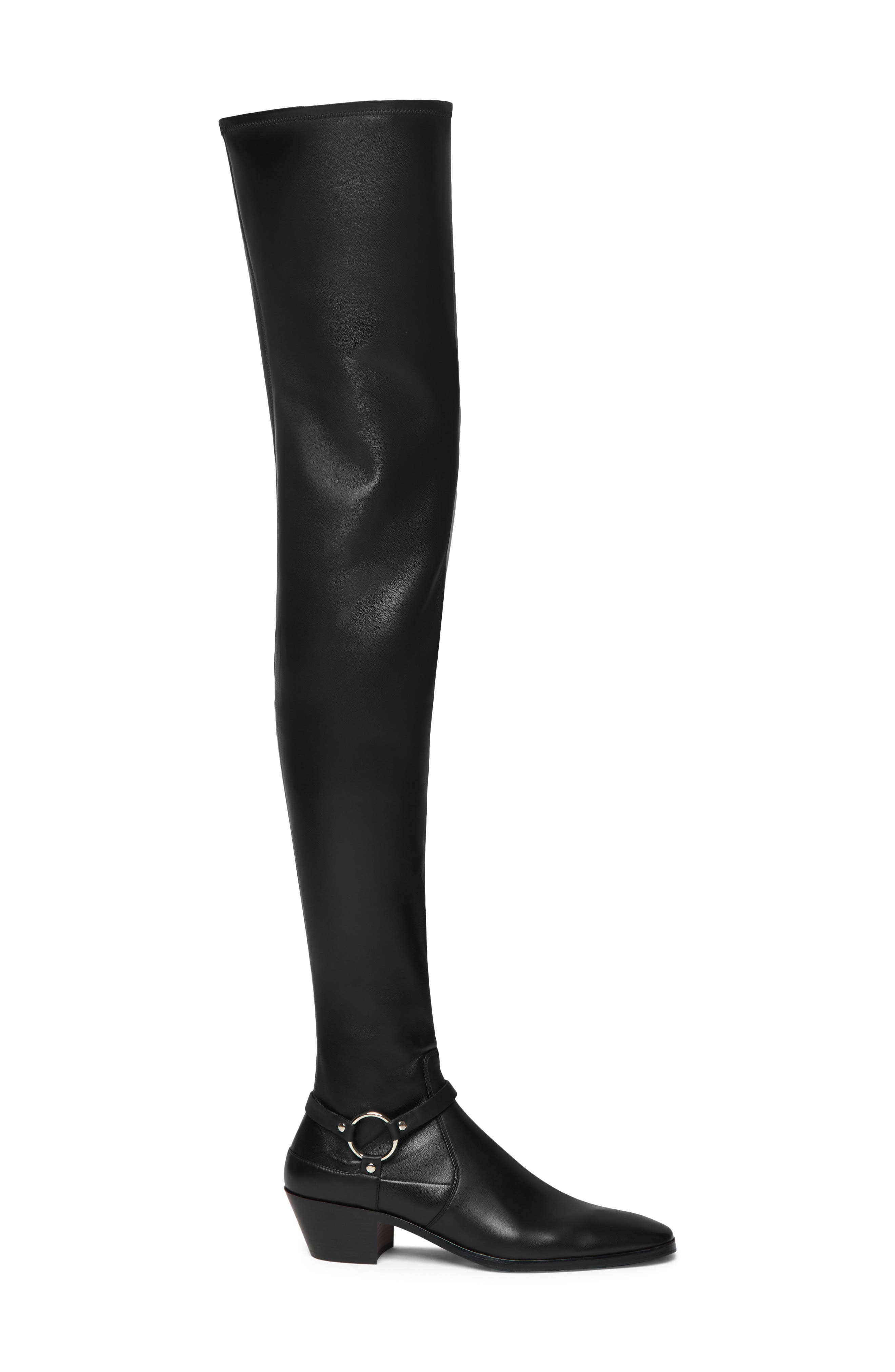 TOM FORD Clint Over the Knee Harness Boot, Alternate, color, Black