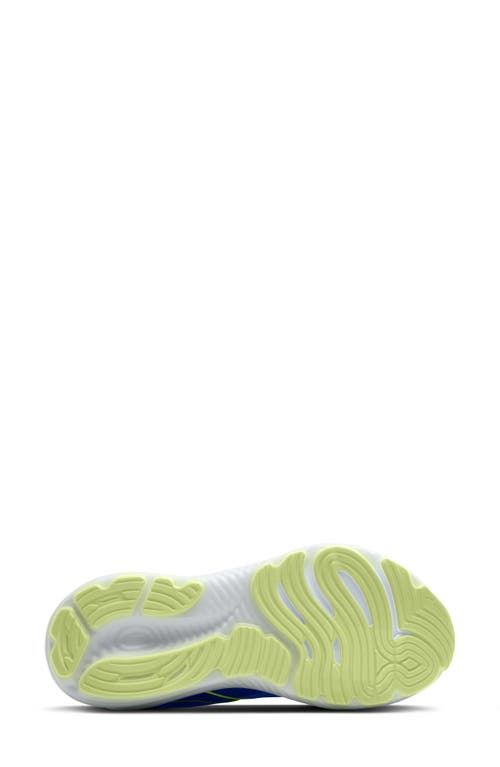 Brooks Glycerin Gts 22 Running Shoe In Amparo Blue/hyper Iris/yellow