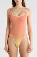 Good American Ombré One-Piece Swimsuit