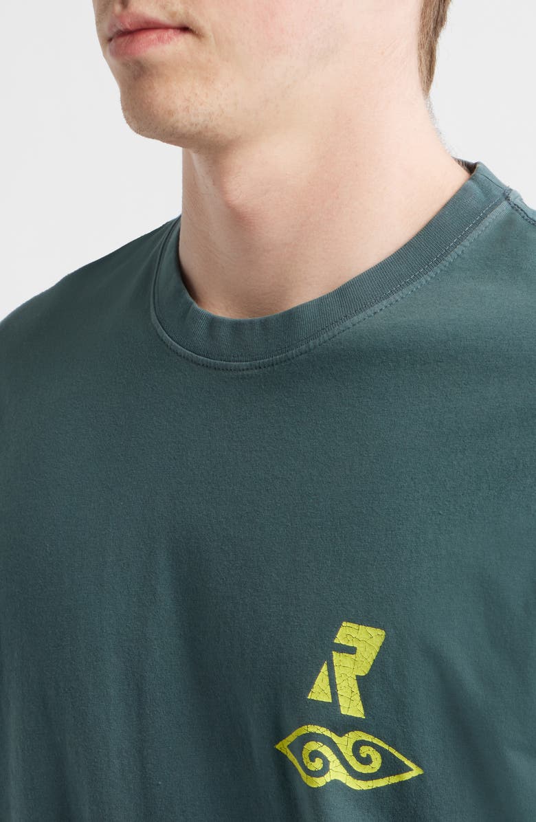 Rip Curl Liquid Trips Graphic Cotton T-Shirt, Alternate, color, Pine Night