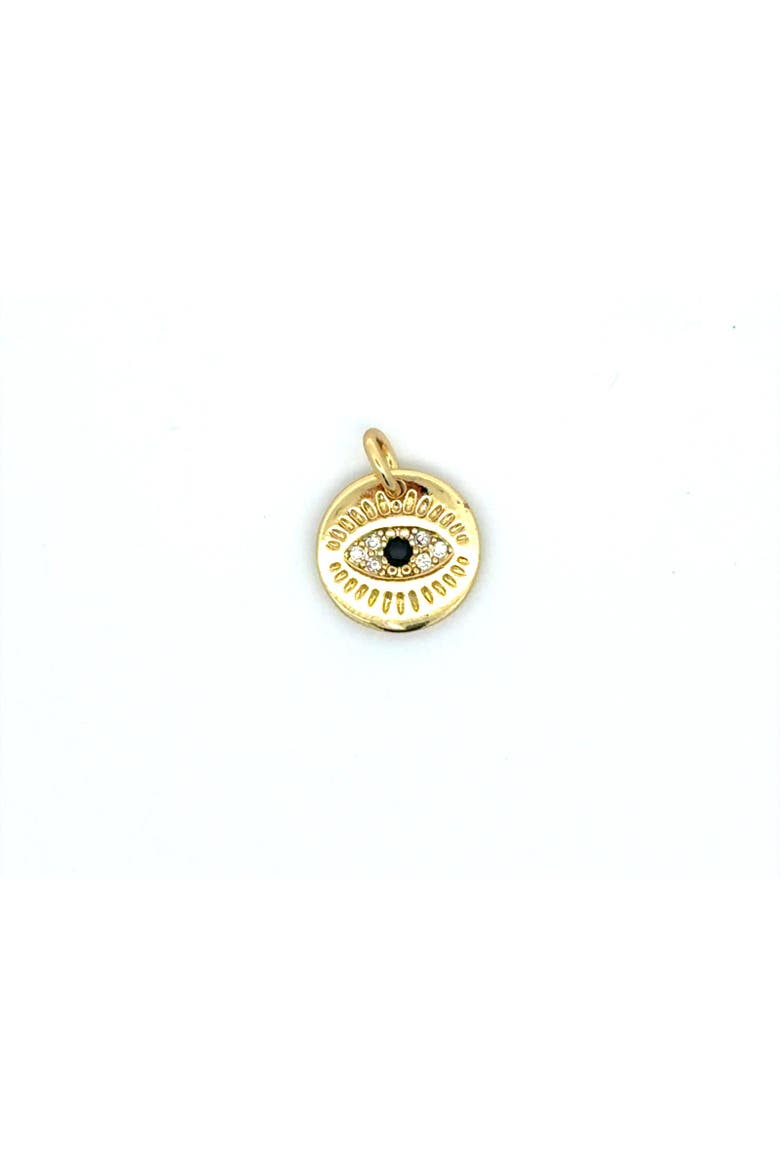 Lucky Evil Eye Pendant, Main, color, Yellow