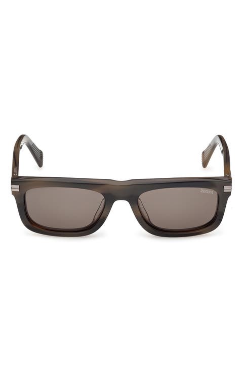 55mm Rectangular Sunglasses