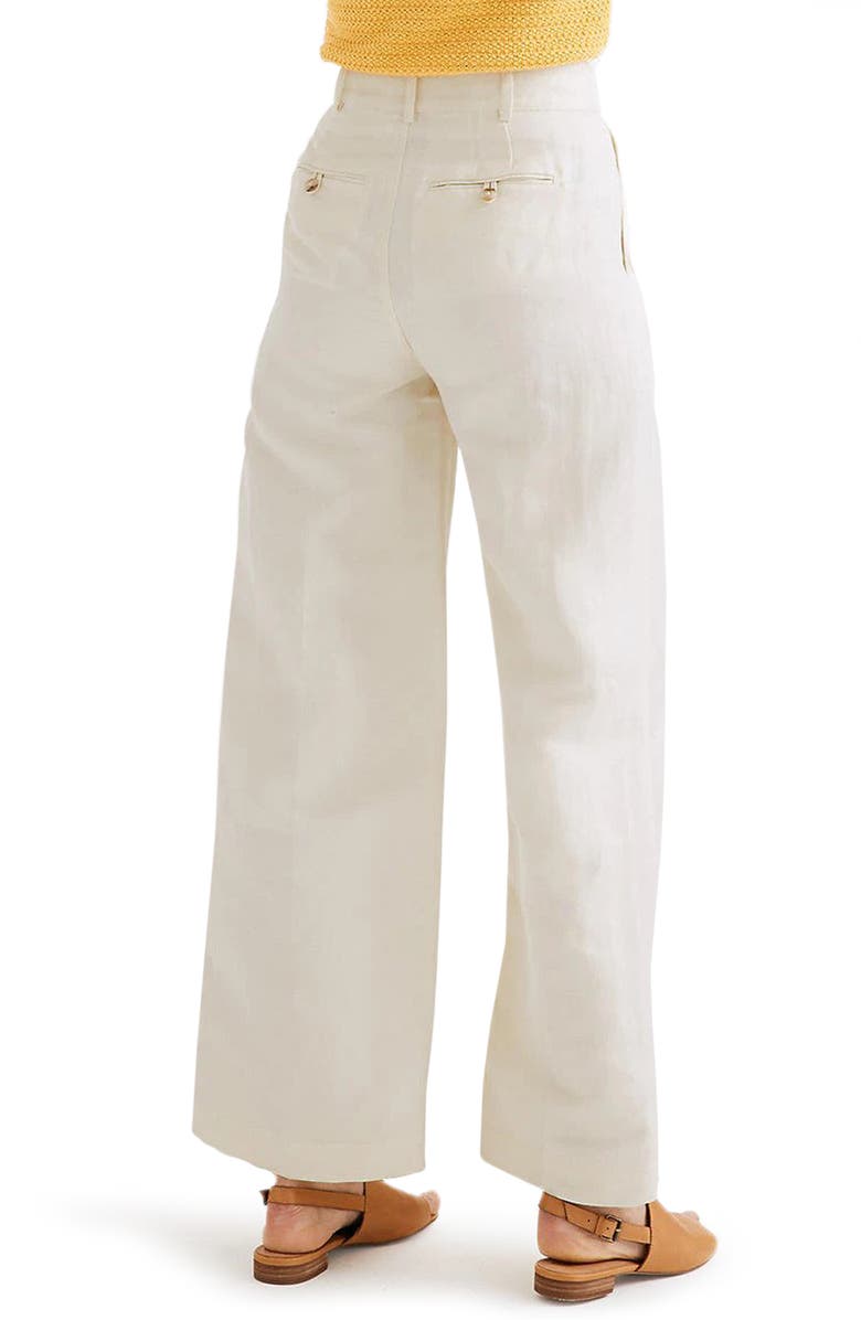Madewell Pleated Wide Leg Pants, Alternate, color, 