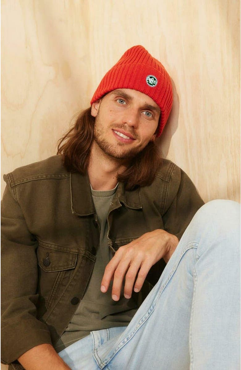 Hemlock Peak Cashmere Beanie, Alternate, color, Flame