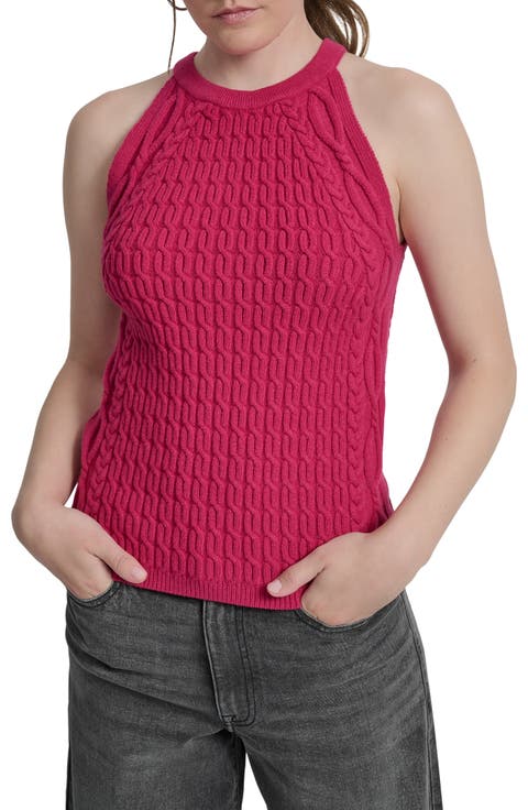 Cable Stitch Sleeveless Top