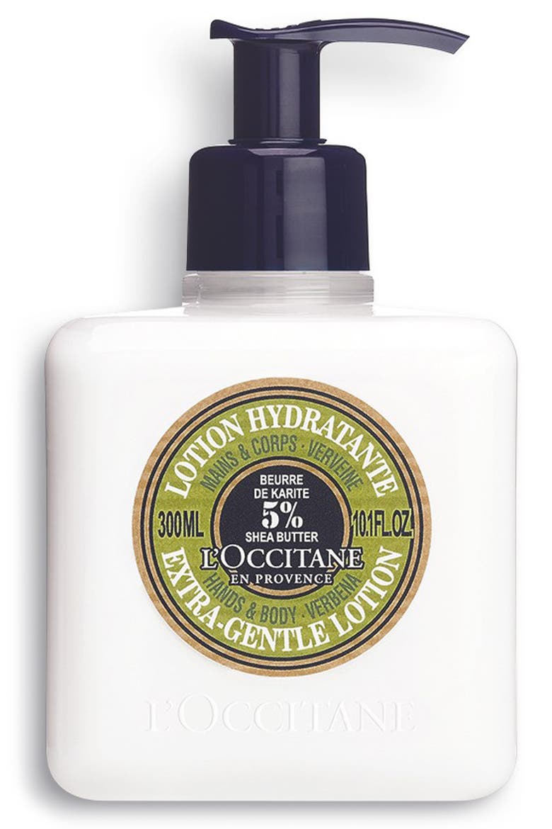 Shea Butter Hands & Body Verbena Extra-Gentle Lotion, Main, color, NO COLOR