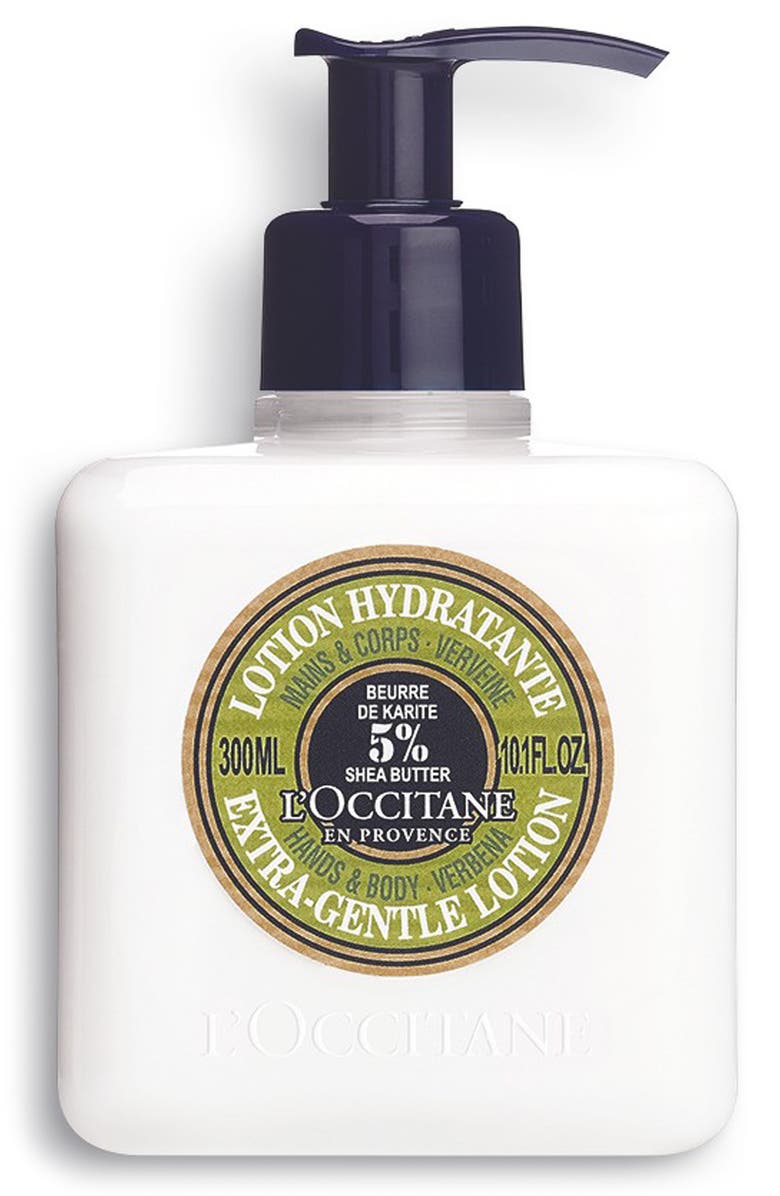 L'Occitane Shea Butter Hands & Body Verbena Extra-Gentle Lotion, Main, color,